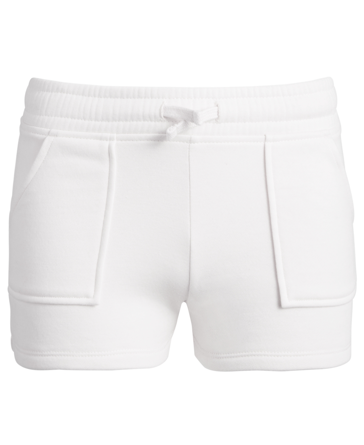 Epic Threads Kids' Toddler & Little Girls Fleece Sweat Shorts, Created For Macy's In Angel White