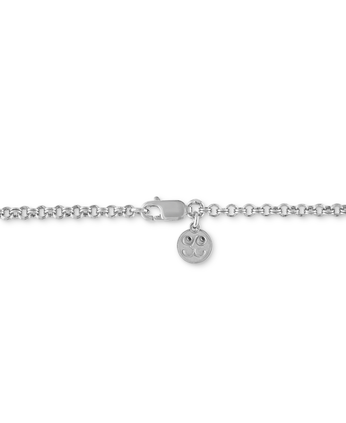 Esquire Men's Jewelry Lab-Created Sapphire (5/8 ct. t.w.) & Diamond (1/10 ct. t.w.) Halo Dog Tag 22