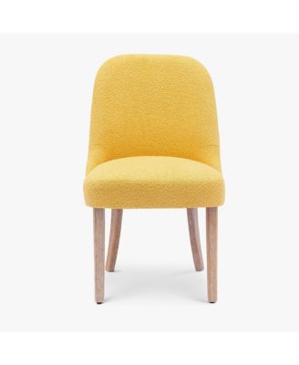 Mid-Century Modern Upholstered Boucle Dining Chair
