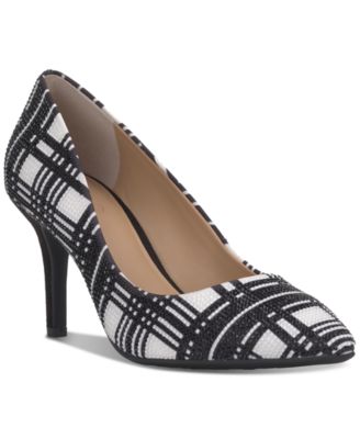 Macy's black pumps on sale