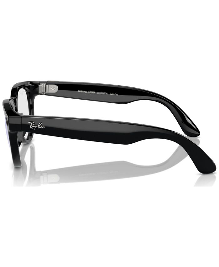 Ray-Ban Unisex Ray-Ban Meta Headliner Smart Glasses, Blue Light RW4009 ...