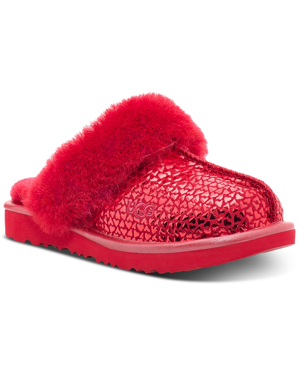 Red ugg shop slippers womens