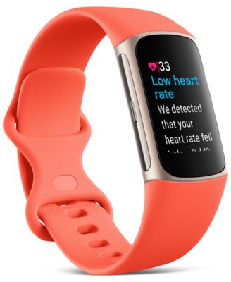 Unisex Charge 6 Silicone Fitness Tracker Watch 36mm