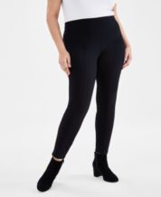 Jessica London Women's Plus Size Straight Leggings, 3X - Black