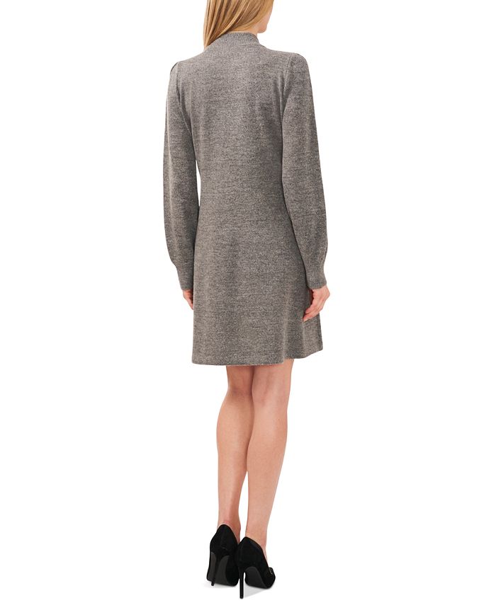 CeCe Women's Embellished Bow Long-Sleeve Sweater Dress - Macy's