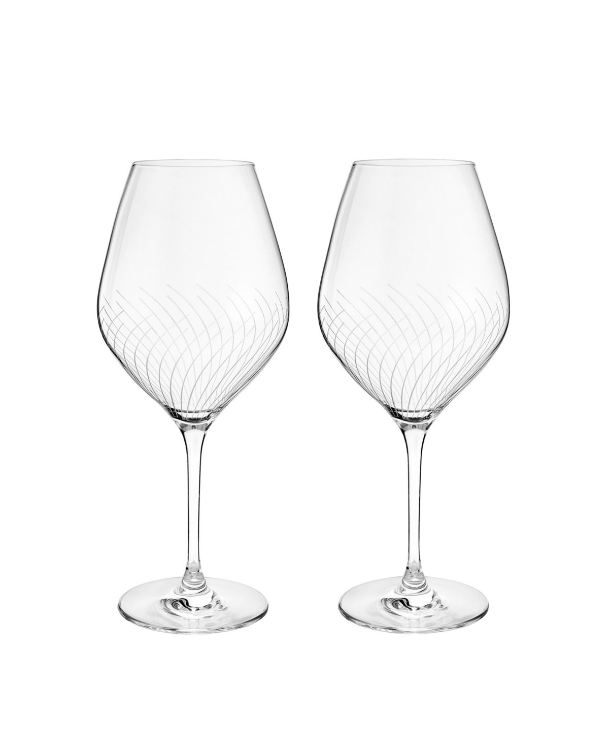 Rosendahl Holmegaard Cabernet Lines 23.3 oz Burgundy Glasses, Set Of 2 In Clear
