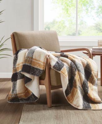 Bloomington Faux Mohair to Sherpa Throw, 50" x 60"