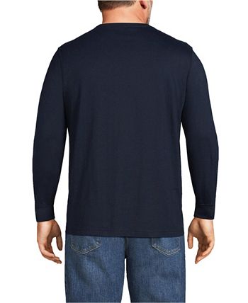 Lands' End Big & Tall Super-T Long Sleeve T-Shirt - Macy's