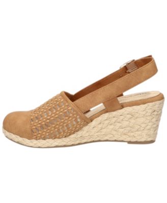 Women's Taffy Buckle Slingback Espadrille Wedges