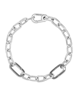 ME Sterling Silver Link Chain Bracelet