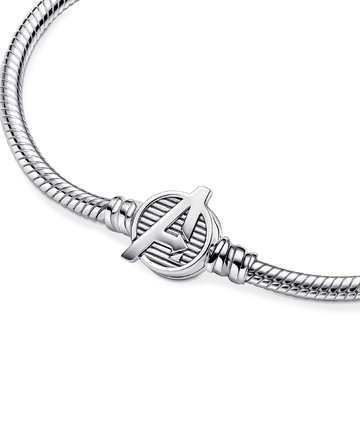 Pandora Moments Sterling Silver Marvel The Avengers Logo Clasp Snake ...