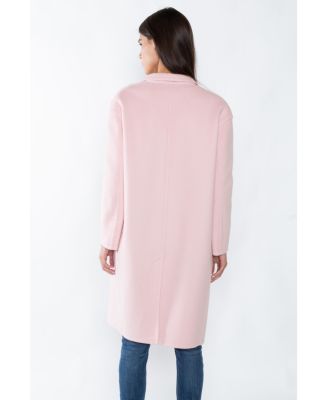 Women's Cashmere Wool Double-faced Lapel Overcoat