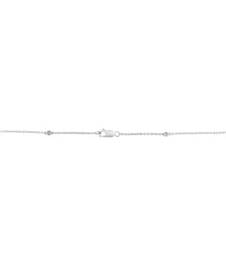 EFFY&reg; Diamond Bezel Station 18" Collar Necklace (1/6 ct. t.w.) in Sterling Silver