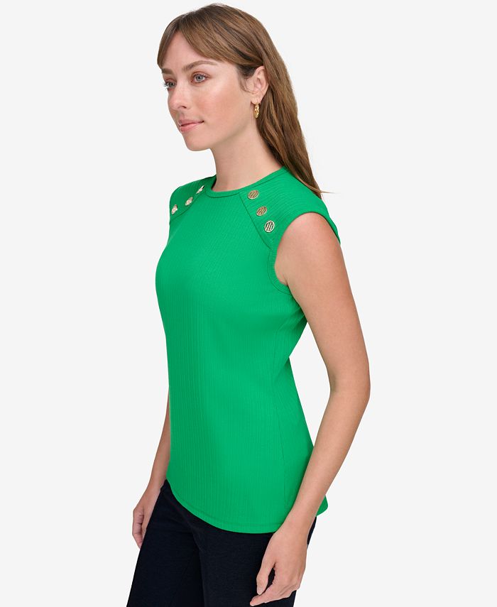 Tommy Hilfiger Women's Embellished Sleeveless Top Macy's