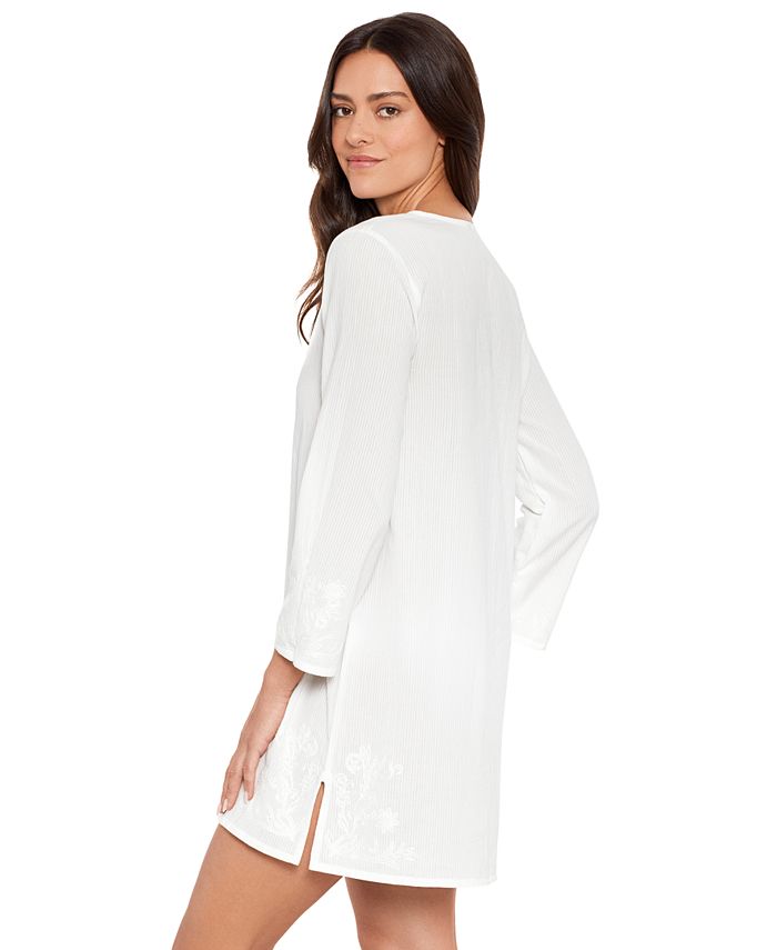 Lauren Ralph Lauren Women's Embroidered Tunic CoverUp Macy's