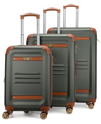 V19.69 Italia Vintage-Like 3 Piece Expandable Retro Luggage Set - Macy's