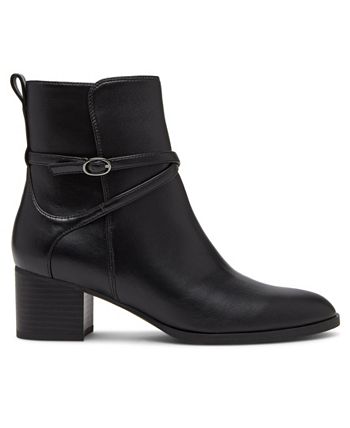 Anne klein black shop leather boots