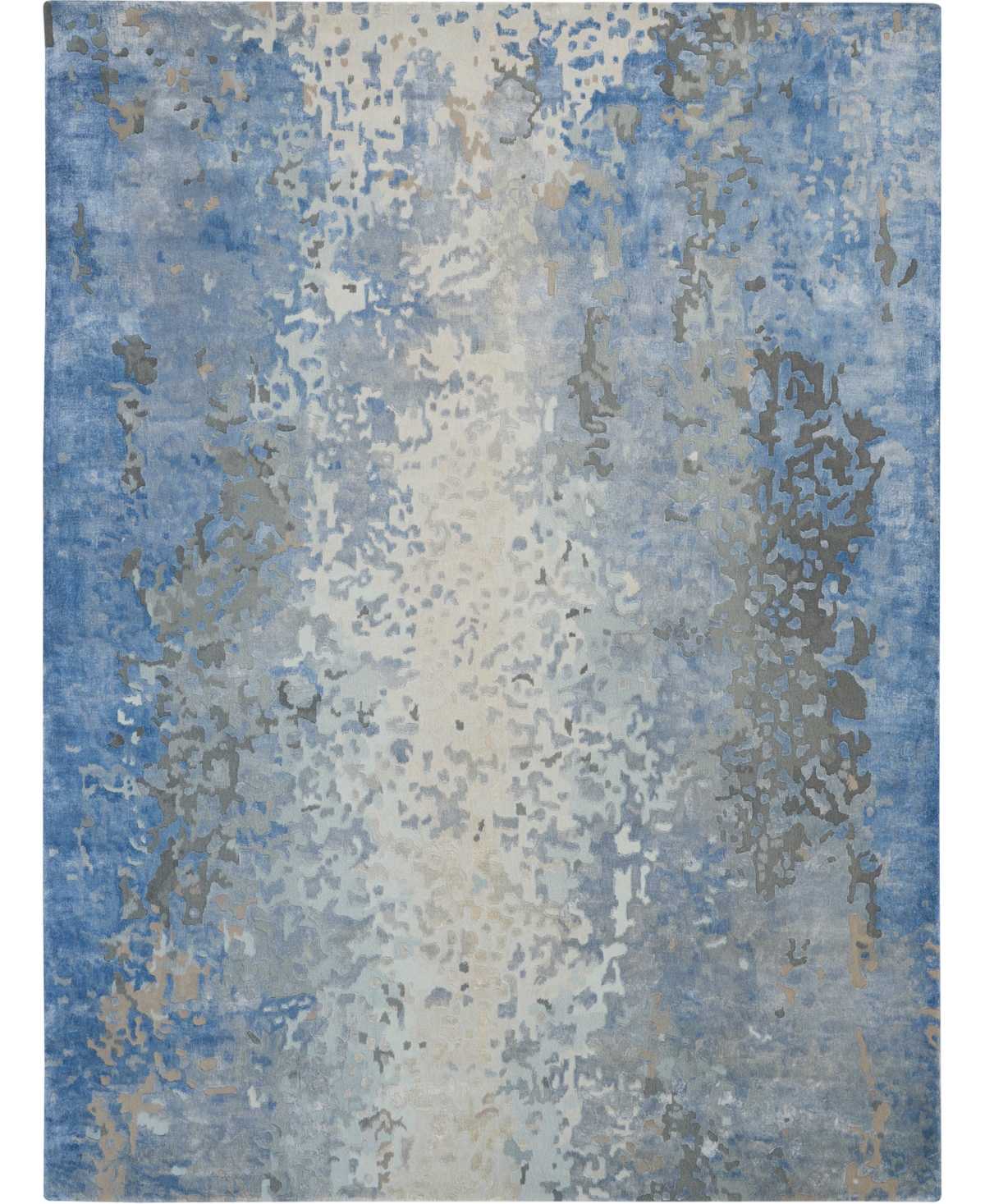 Nourison Home Prismatic PRS17 9'9in x 13'9in Area Rug - Denim