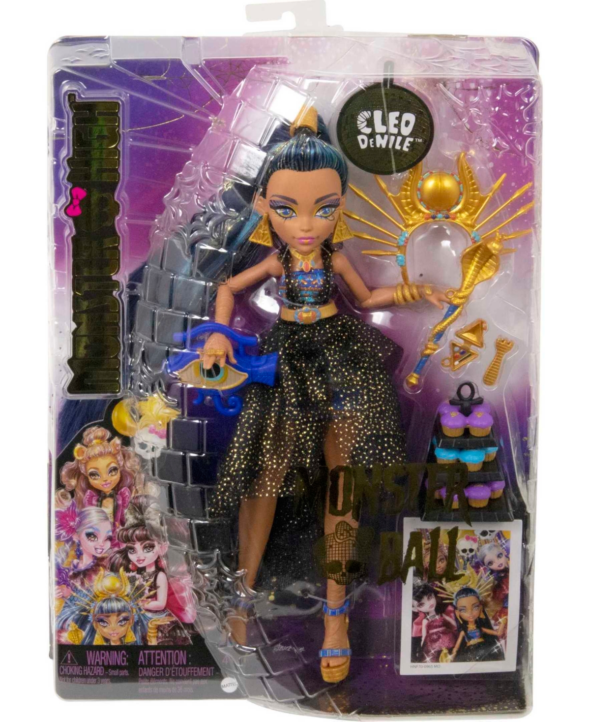 Shop Monster High Cleo De Nile Doll In Monster Ball Party Dress With Accessories In Multi-color