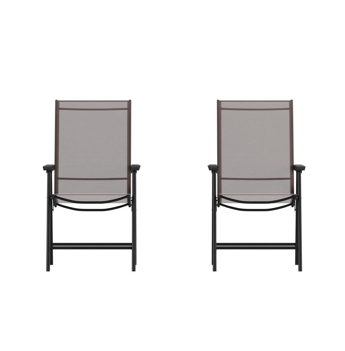 Outdoor Folding Patio Sling Chair / Portable Chair (2 Pack)