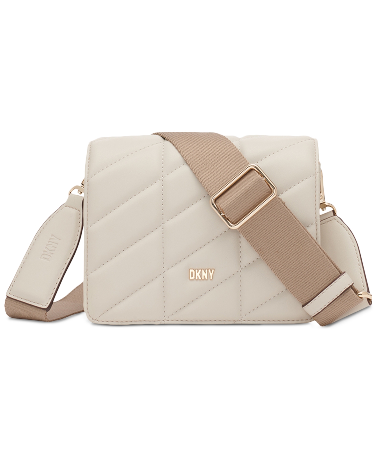 Dkny Bodhi Flap Quilted Mini Crossbody In Pebble