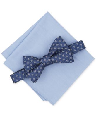 Bar III - Men's Della Floral Bow Tie & Pocket Square Set