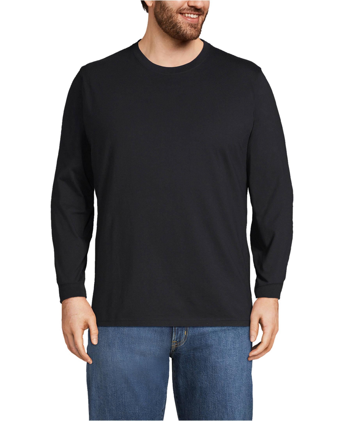 Big & Tall Long Sleeve Super-t - Black