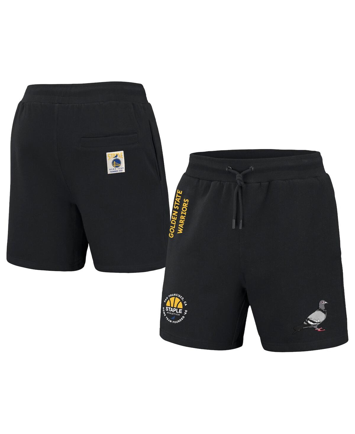 Men's Nba x Staple Black Golden State Warriors Home Team Shorts - Black