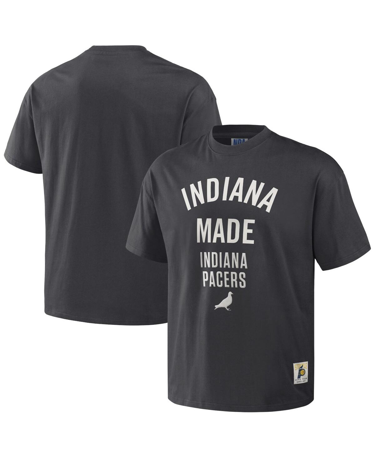 Men's Nba x Staple Anthracite Indiana Pacers Heavyweight Oversized T-shirt - Anthracite
