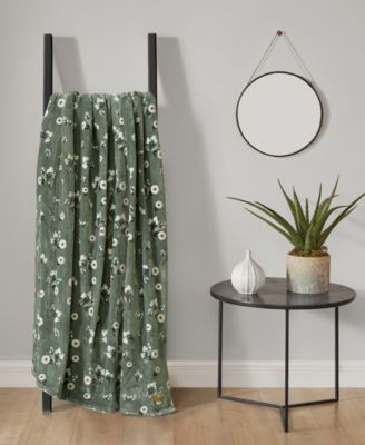 Daisy Floral Cozy Plush Throw, 50" x 70"