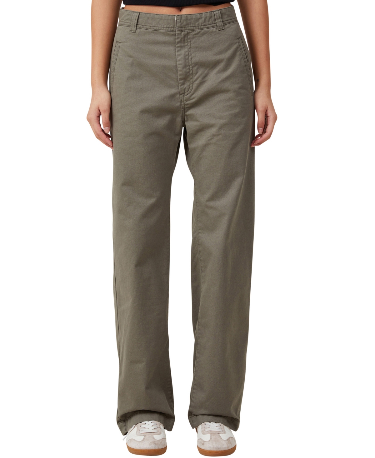 Shop Cotton On Women's Bailey Straight Pants In Woodland