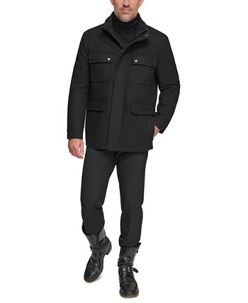 Marc New York Men's Boone Anorak Water Resistant in Military Jacket Green Size Large main image 0