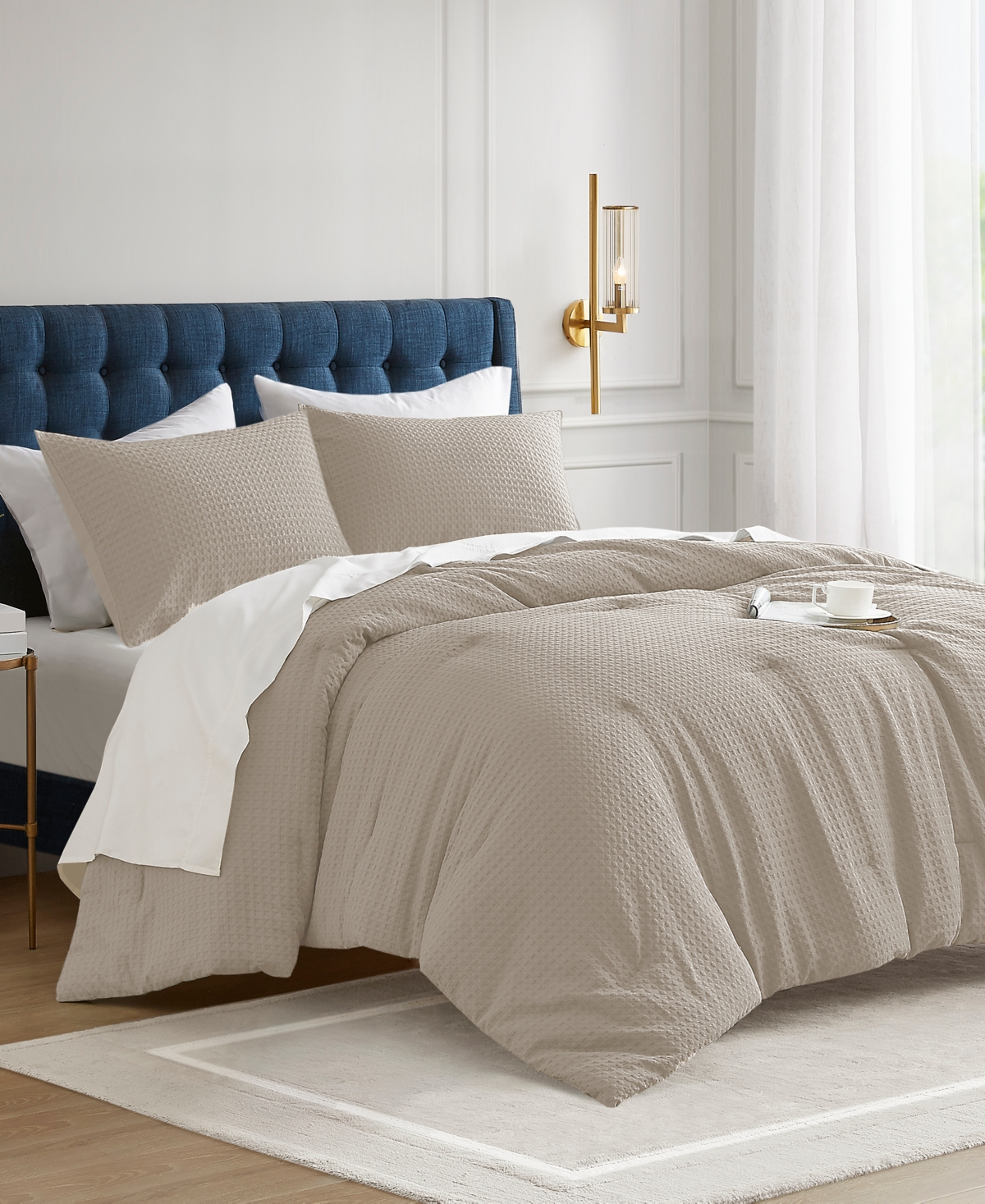 510 Design Mina Waffle Textured -Pc. Comforter Set