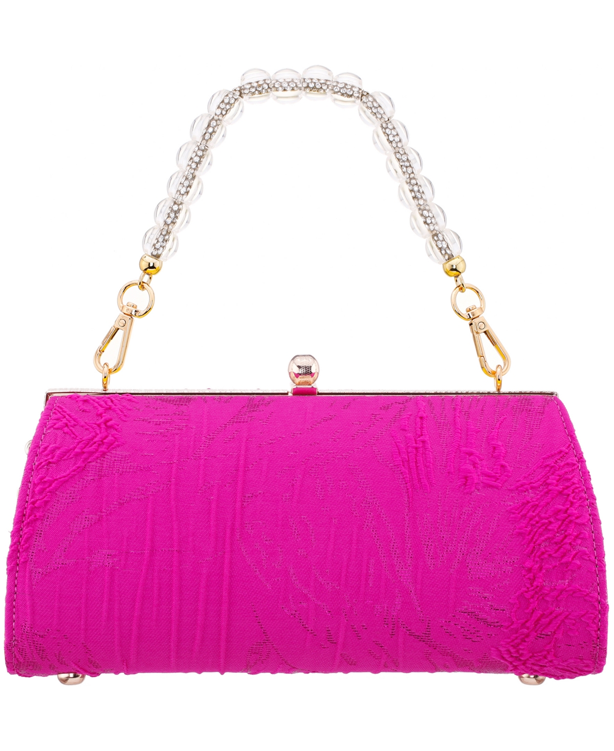 Nina Vintage-like Style Clutch In Parfait Pink