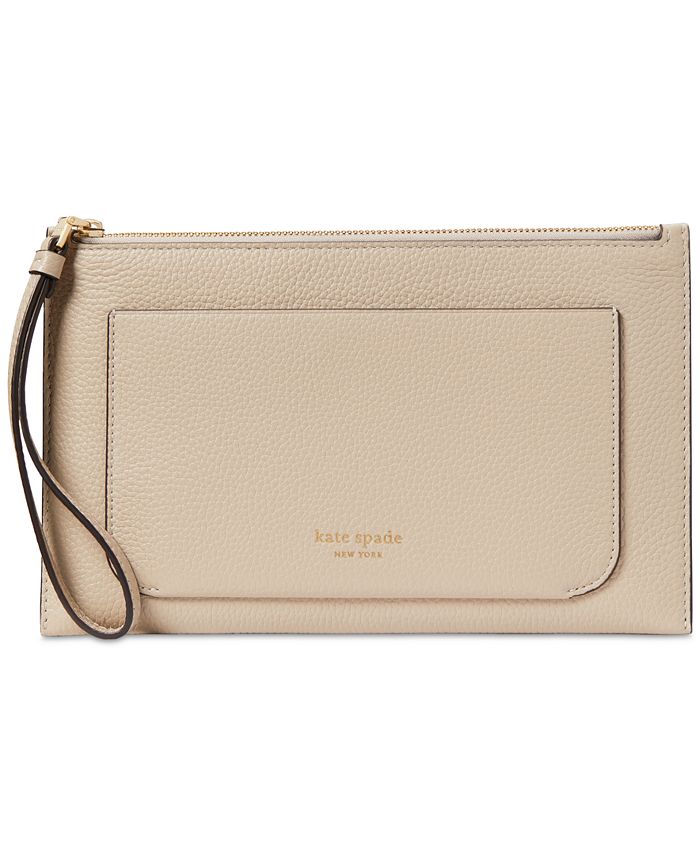 kate spade new york Ava Pebbled Leather Small Wristlet - Macy's