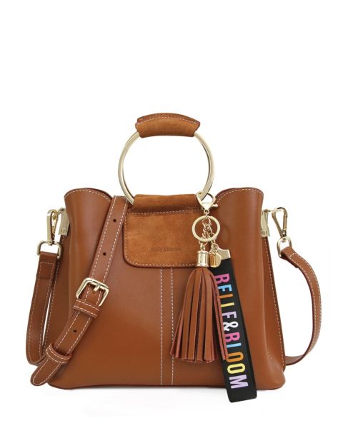 Женская сумка Belle & Bloom Twilight Leather Cross-Body, цвет: Коричневый