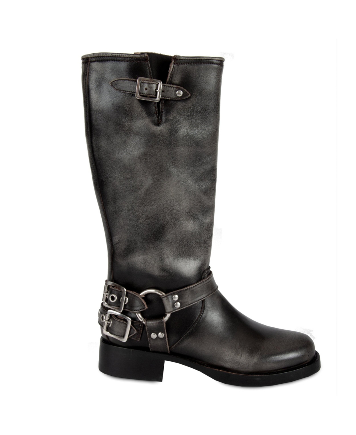 Tall Biker Distressed Boots By Urbnkicks