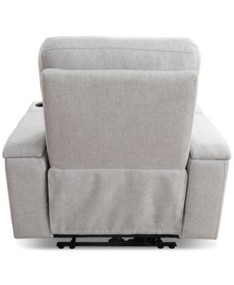 Greymel 37" Zero Gravity Fabric Chair with Power Headrest, Created for Macy's