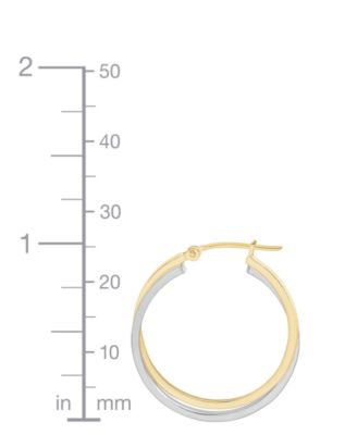 Intertwined Hoop Earrings in 14k Gold
