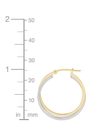 Macy's - Intertwined Hoop Earrings in 14k Gold, White Gold or Two-Tone