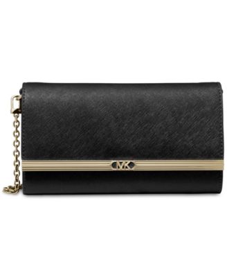 Mona East West Large Leather Clutch