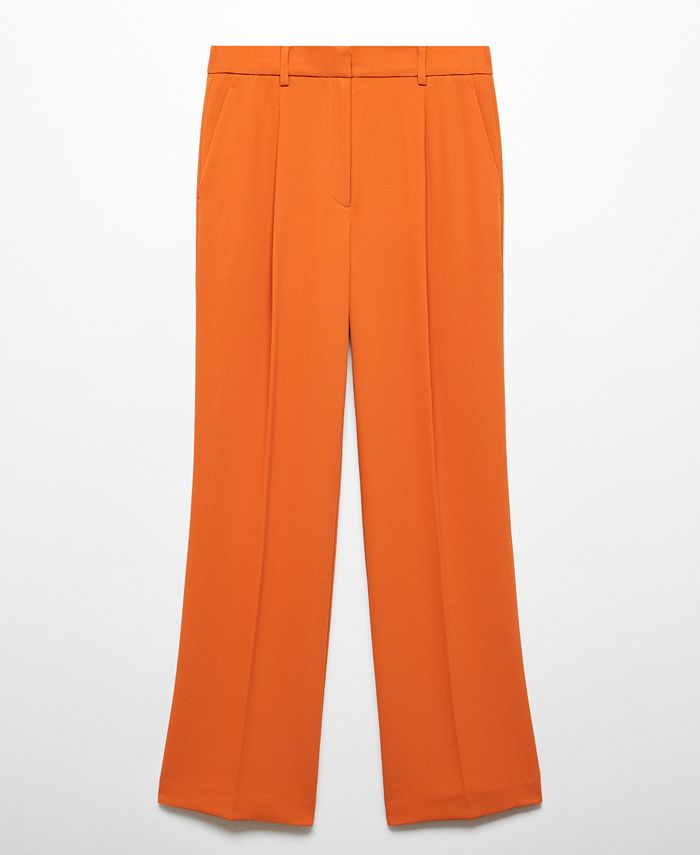 MANGO Women's Flowy Flared Pants Macy's
