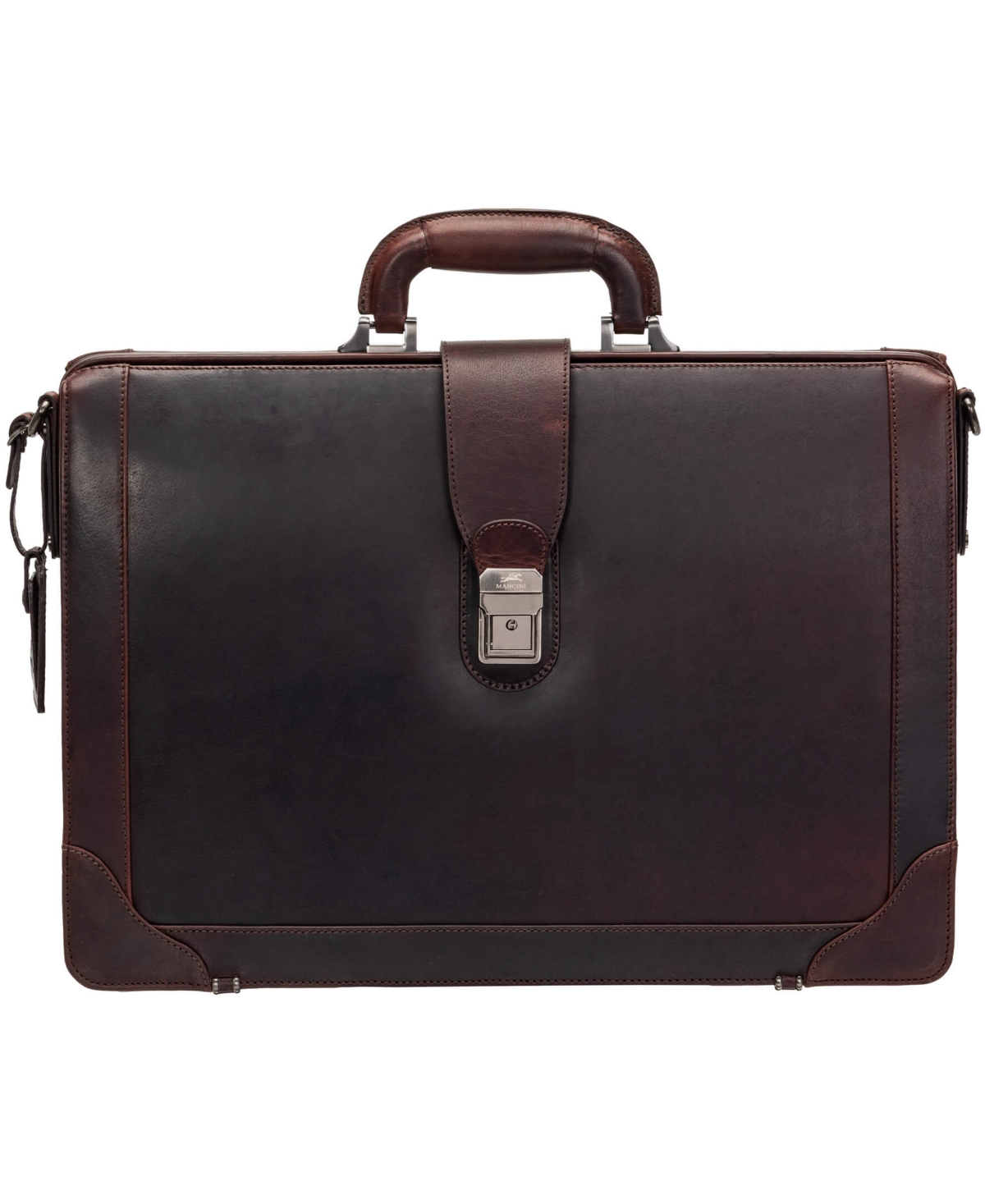 Men's Buffalo Luxurious Litigator Briefcase Pocket for 17.3" Laptop - Brown