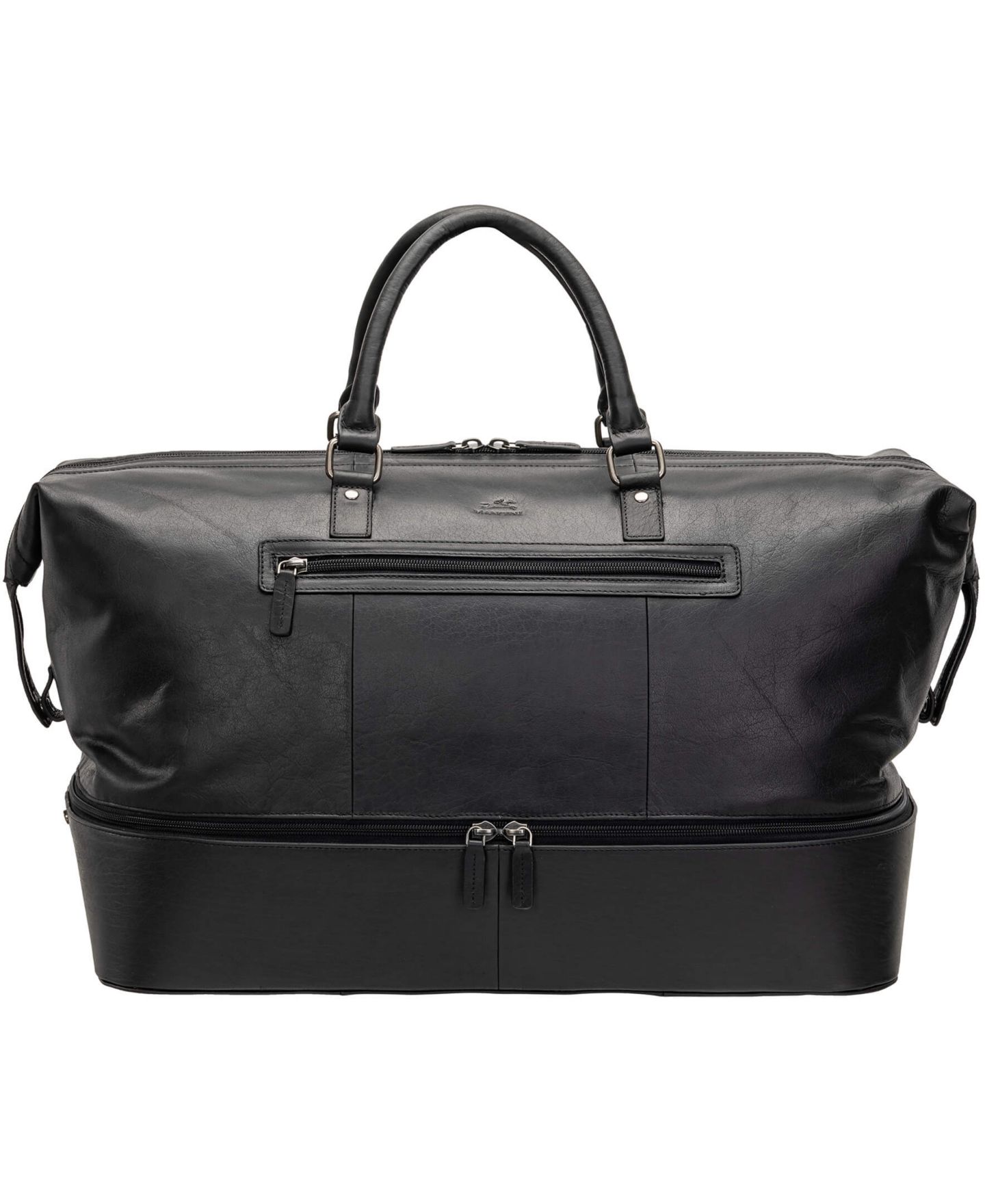 Мужская сумка Mancini Buffalo Double Compartment Duffle, цвет: Чёрный — фото 1