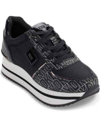 DKNY - Women's Davie Lace-Up Wedge Sneakers