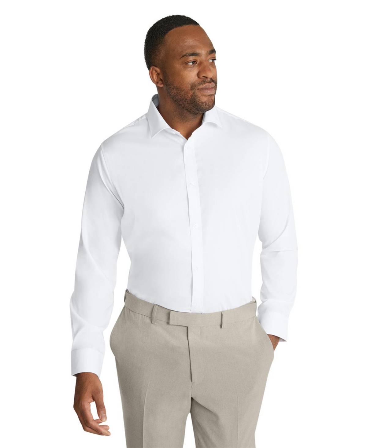 Men's Big & Tall Hamilton Stretch Dress Shirt - Garnet