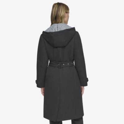 Women's Evesham Mixed Media Insulated Trench Coat