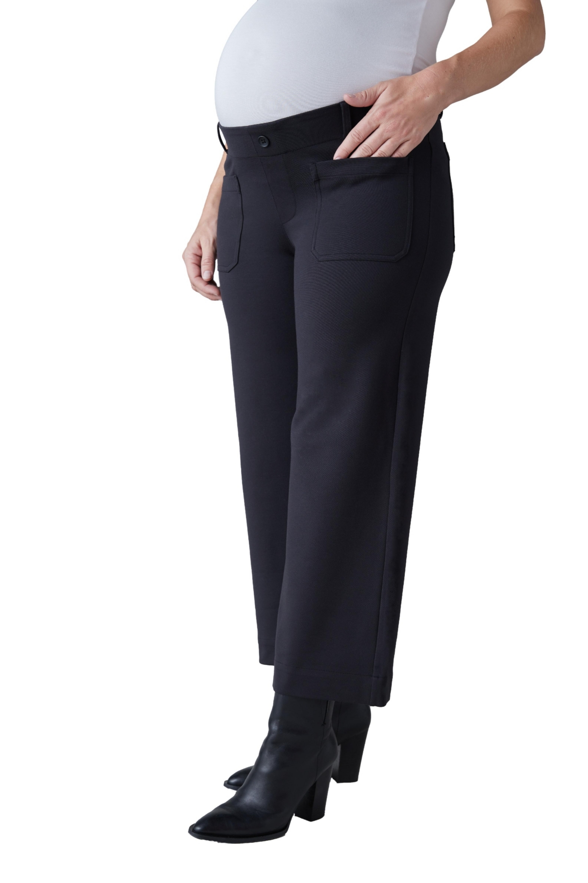 Women's Maternity Wide Leg Ankle Pant