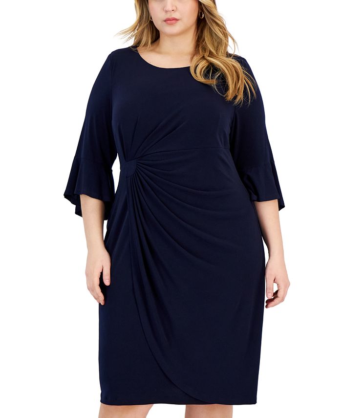 Connected Plus Size Side-Tab Dress - Macy's