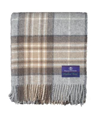 Prince of Scots Highland Tartan Tweed Pure New Wool Throw - Macy's